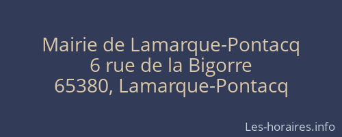 Mairie de Lamarque-Pontacq