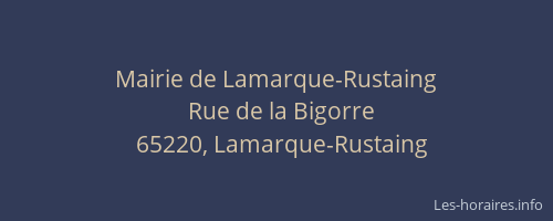 Mairie de Lamarque-Rustaing