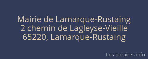 Mairie de Lamarque-Rustaing
