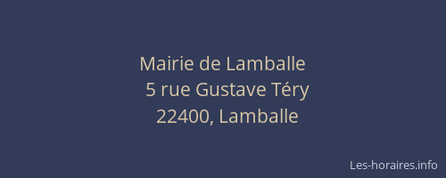 Mairie de Lamballe