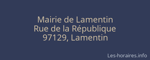 Mairie de Lamentin