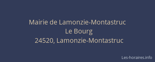 Mairie de Lamonzie-Montastruc