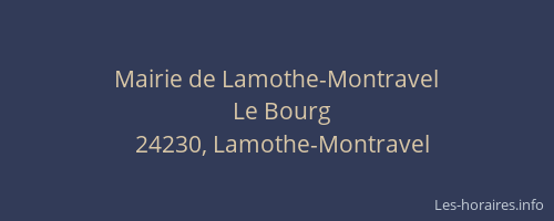 Mairie de Lamothe-Montravel
