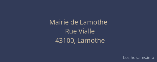 Mairie de Lamothe