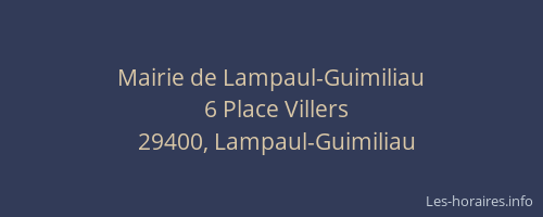 Mairie de Lampaul-Guimiliau