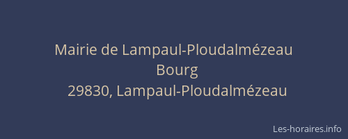 Mairie de Lampaul-Ploudalmézeau