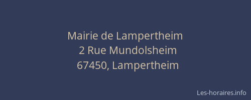 Mairie de Lampertheim