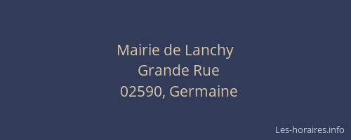 Mairie de Lanchy