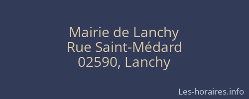 Mairie de Lanchy