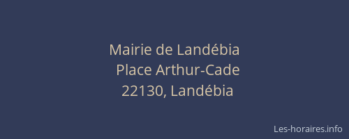 Mairie de Landébia