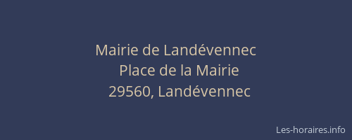 Mairie de Landévennec