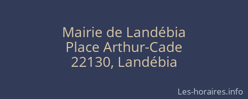 Mairie de Landébia