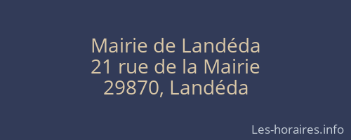 Mairie de Landéda