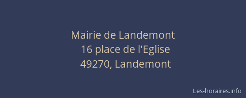 Mairie de Landemont