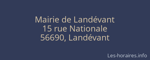 Mairie de Landévant