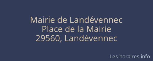 Mairie de Landévennec