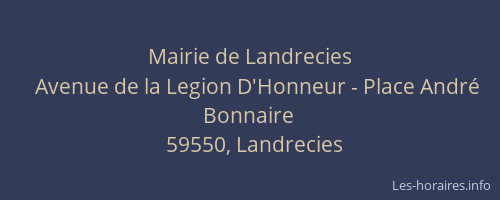 Mairie de Landrecies