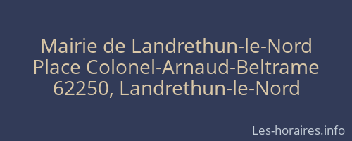 Mairie de Landrethun-le-Nord
