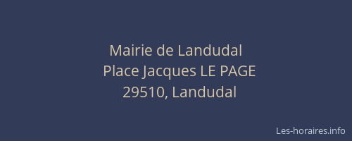 Mairie de Landudal