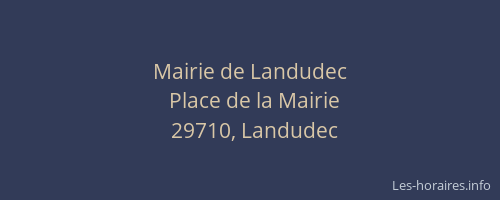 Mairie de Landudec