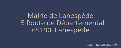 Mairie de Lanespède