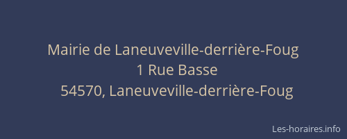 Mairie de Laneuveville-derrière-Foug