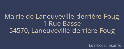 Mairie de Laneuveville-derrière-Foug