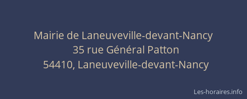 Mairie de Laneuveville-devant-Nancy