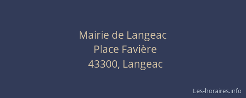 Mairie de Langeac