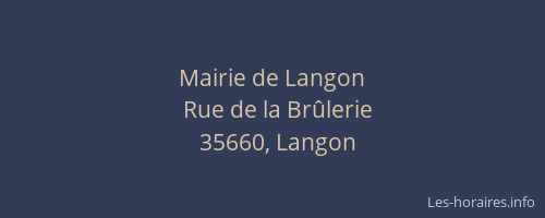 Mairie de Langon