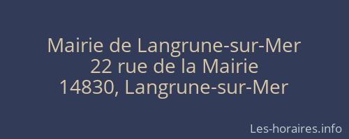 Mairie de Langrune-sur-Mer