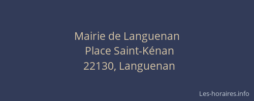Mairie de Languenan