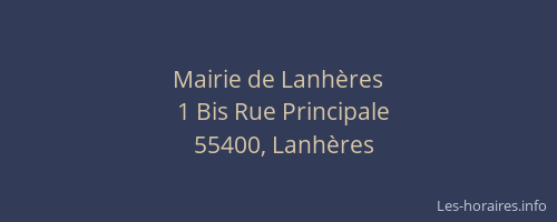 Mairie de Lanh&egrave;res