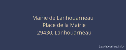 Mairie de Lanhouarneau