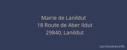 Mairie de Lanildut