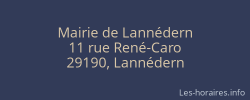 Mairie de Lannédern