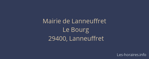 Mairie de Lanneuffret