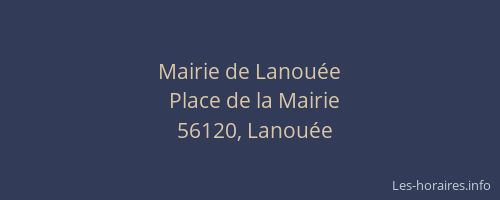 Mairie de Lanou&eacute;e