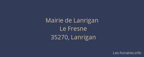 Mairie de Lanrigan