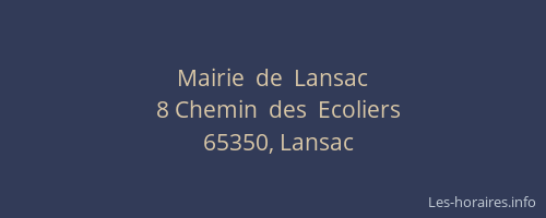 Mairie  de  Lansac