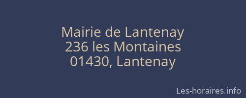Mairie de Lantenay