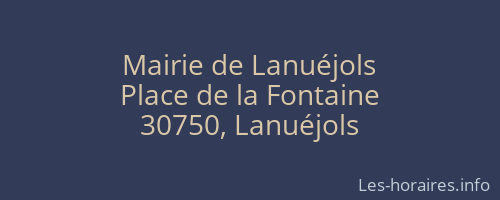 Mairie de Lanuéjols