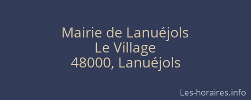 Mairie de Lanuéjols
