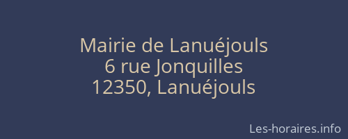 Mairie de Lanuéjouls
