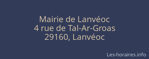 Mairie de Lanvéoc