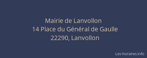 Mairie de Lanvollon