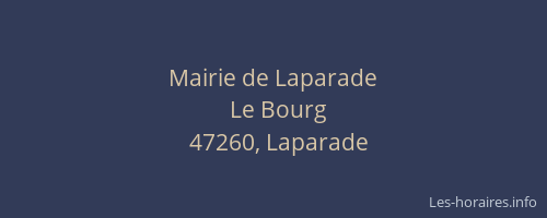 Mairie de Laparade