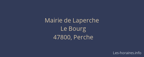 Mairie de Laperche