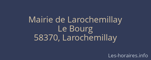 Mairie de Larochemillay