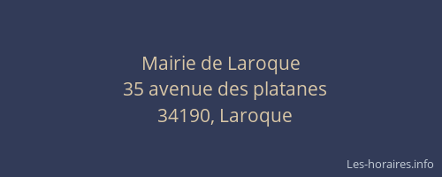 Mairie de Laroque